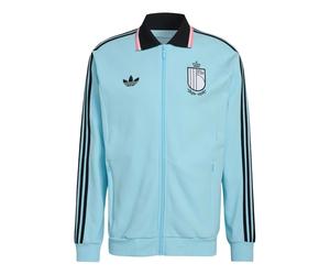 adidas Belgium 2026 Away Anthem Jacket Asia Sizing 'Frozen Blue' JZ6213 S
