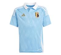Adidas Belgium Away Junior Short Sleeve Jersey 2024 Colour: Blue, Size: 9-10 years