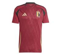 Adidas Belgium Home Mens Short Sleeve Jersey 2024 Colour: Red, Size: Small