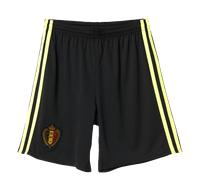 Adidas Belgium Home Youth Short 2016 Colour: Black/Yellow, Size: 13-14 years