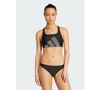 adidas Women Adult Big Bars C-Back Bikini Set 44" Black