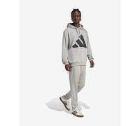 adidas Big Logo tracksuit grey marl black - M