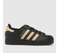 adidas Black Multi Superstar II Youth Trainers UK 3 (EU 35½)
