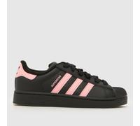 adidas Black & pink Superstar II Girls Junior Trainers UK 13 (EU 31½)