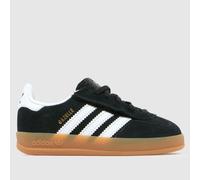 adidas Black & White Gazelle Indoor Toddler Trainers UK 6 (EU 23)