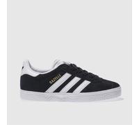 adidas black & white gazelle Junior trainers UK 11 (EU 29)