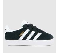 adidas Black & White Gazelle Toddler Trainers UK 4