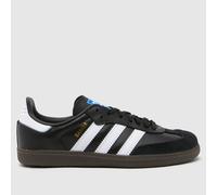 adidas Black & White Samba Og Junior Trainers UK 12 (EU 30½)