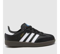 adidas Black & White Samba Og Toddler Trainers UK 5 (EU 21)