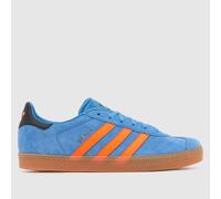 adidas Blue Multi Gazelle Boys Youth Trainers UK 4 (EU 36?)