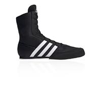 adidas Box Hog 2.0 Boxing Boots Black White Mens Lace Up Boxing Shoes FX0561