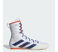 adidas Mens Box Hog 4 Boxing Shoes Cloud White/Dark Blue/Royal Blue 12