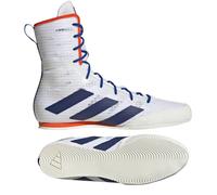 Adidas Box Hog 4 Boxing Boots White/Blue/Red Sparring Trainers Ring Shoes