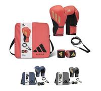 adidas Boxing Set Speed Tilt 200 Boxing Gloves 350cm Hand Wraps and Skipping Rope Packed in Recycled Polyester Bag Ideal for Boxing and Sparring Training