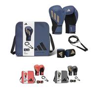adidas Boxing Set Speed Tilt 200 Boxing Gloves 350cm Hand Wraps and Skipping Rope Packed in Recycled Polyester Bag Ideal for Boxing and Sparring Training
