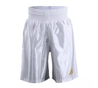 adidas Boxing Shorts Satin Amateur Pro Adults Mens Black White Gold