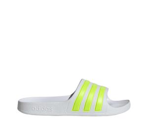 adidas Boys Adilette Aqua in Ftwr White/Sola - Size UK 11 Kids