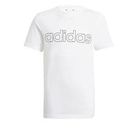 adidas Boy's B Lin T Shirt, White/Black, 15 Years UK