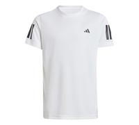 adidas Boy's Boys Club Tennis 3-Stripes T-Shirt, White, 5-6 Years