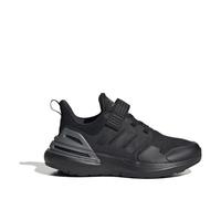 adidas Boys Boy's Junior RapidaSport Bounce Elastic Lace Trainers in Black Textile - Size UK 3