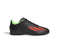 adidas X SPEEDPORTAL.4 Football Boots Turf, Core Black/Solar Red/Solar Green, 4 UK Child