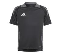 adidas Boys C Trjersey T-Shirt Unisex Kids in Black/Dark Grey - Size 11-12Y