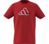 adidas Boy's CAMO Box Junior Boys Tshirt, Pure Ruby, 11-12 Years