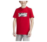 adidas Boys' Camo Linear Junior Boys Graphic Tee, 7-8 Years