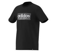 adidas Boy's CAMO Linear Junior Boys Graphic TEE, Black, 7-8 Years