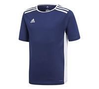 adidas Boy's Entrada 18 Jsyy JERSEY SHORT SLEEVE , Dkblue/White, 140 UK