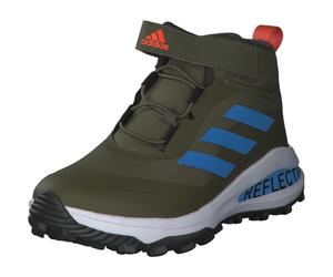 adidas Boy's Fortarun Atr El Sneaker, Focus Olive Pulse Blue Shadow Olive, 3.5 UK Child