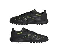 adidas Predator League Turf Football Boots Kids, Core Black/Carbon/Lucid Lemon, 1.5 UK Child