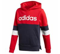 Adidas Boys Hoodies Hoody Kids Linear Pullover Fleece Hoodie Tops Pockets