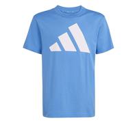 adidas Boys J Bl Tee 160 in Ray Blue/White - Size 11-12Y