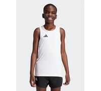 adidas Adizero Essentials Kids Running Vest Sports Singlet Youth White