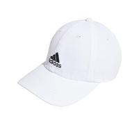 adidas Boys' Kids Girl's Ultimate Washed Cotton Relaxed Adjustable Fit Cap, White/Black, One Size