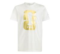 adidas Boys Kids Short Sleeve Performance T-Shirt in Core White