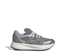 adidas Boys Lightblaze Shoes Kids in Grey/Silver Leather - Size UK 3