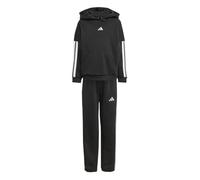 adidas kids boys adidas little kids 3 stripes essentials fleece tracksuit black 5-6y