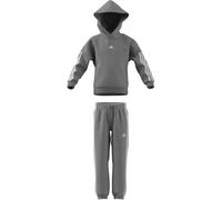 adidas 3-Stripes Essentials Fleece Tracksuit Infants 4-5 Years Grey