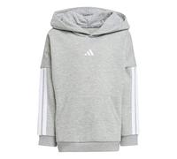 adidas kids boys adidas little kids 3 stripes essentials fleece tracksuit grey 7-8y