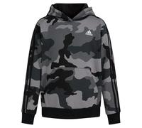 adidas Boys' Long Sleeve Camo Print Hoodie, Black France Camouflage, 10-12