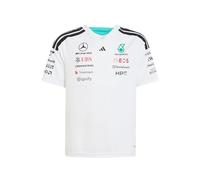adidas Boy's Mercedes - AMG Petronas Formula 1 Team Driver Jersey, White, 9-10 Years