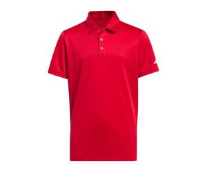 adidas Boy's Performance Short Sleeve Polo Shirt Kids, COLRED, 7-8 Years