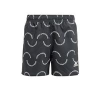 adidas Boy's Sportswear Wave Print CLX Swim Shorts Kids, Black/Off White, 15-16 Years