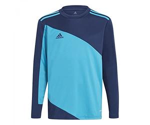 adidas Boy's Squadra 21 Goalkeeper Jersey, Team Navy/Bold Aqua, 5-6 Years