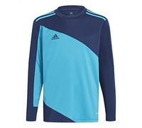 adidas Boy's Squadra 21 Goalkeeper Jersey, Team Navy / Bold Aqua, 7-8 Years