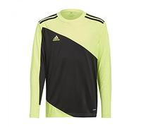 adidas Boy's Squadra 21 Goalkeeper Jersey, Team Solar Yellow/Black, 7-8 Years