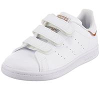adidas Boy's Stan Smith Cf C Sneaker, Ftwr White Ftwr White Magic Lilac, 2 UK