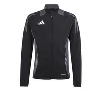 adidas Boys Tiro24 Kids Funnel Neck Raglan Sleeve Athletic Top in Black/Dark Grey - Size 13Y